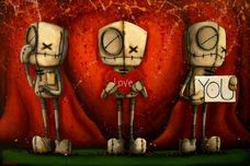 Fabio Napoleoni Fabio Napoleoni I Love You - Red (OE) Mini Print